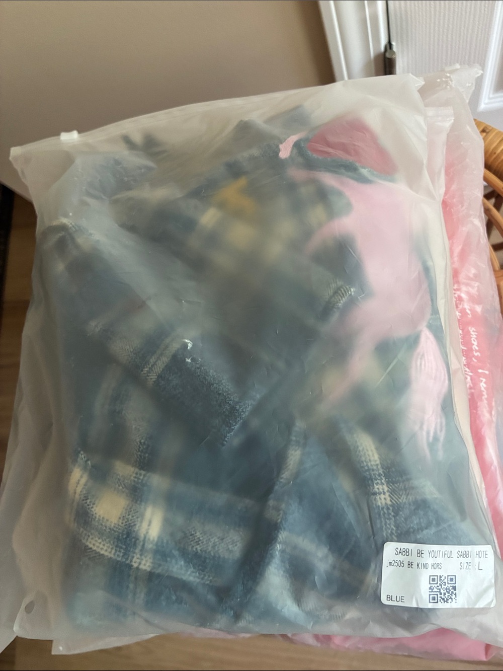 NWT Sabbi THE HORSE POWER FLANNEL SHIRT - BLUE - L - Picture 10 of 10